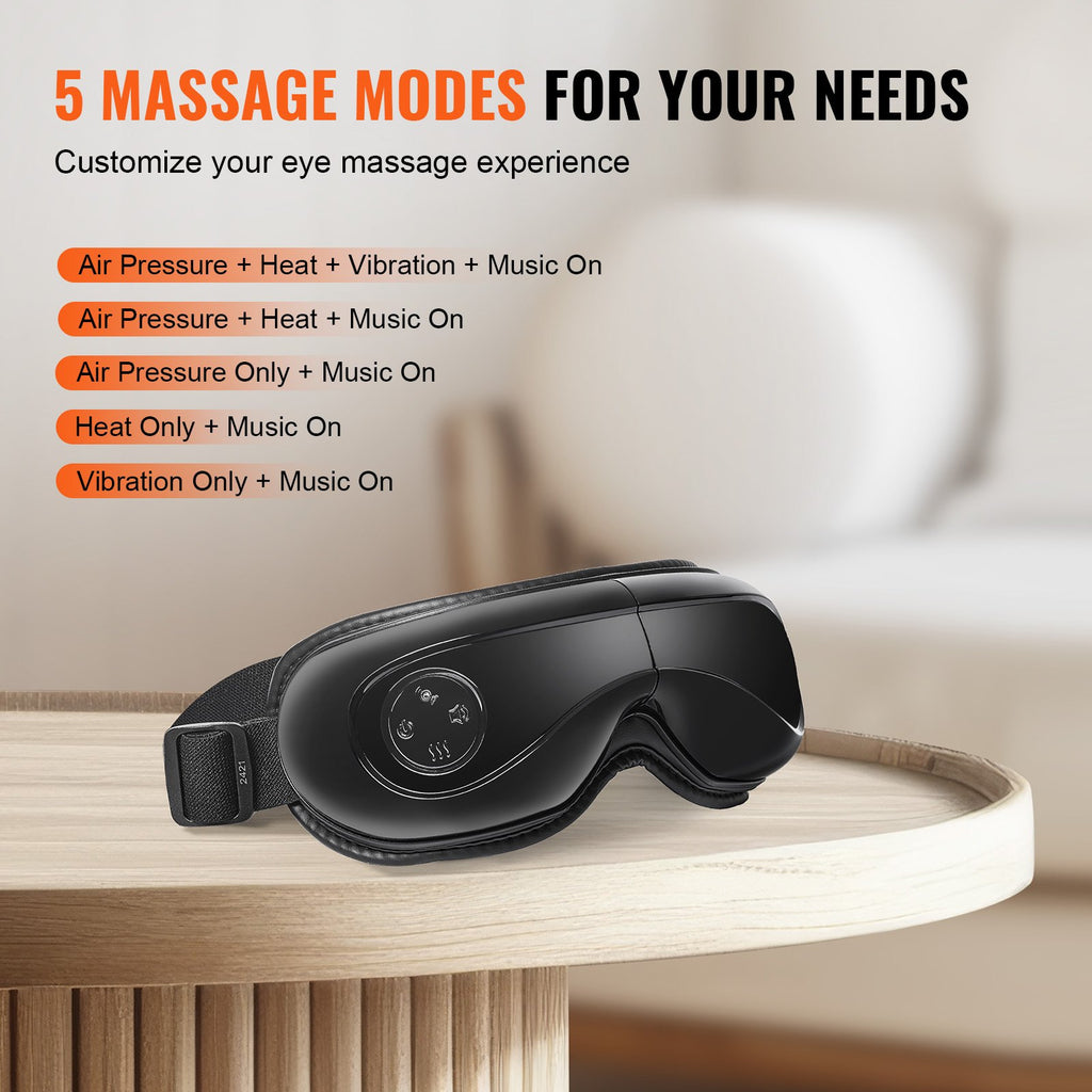 Eye Massager with Heat & Bluetooth | 5-Mode Eye Care Device for Stress & Fatigue Relief