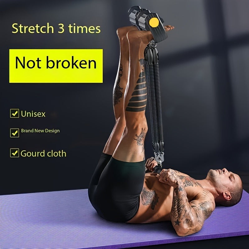 Adjustable Resistance Bands with Foot Pedals & Handles | Full Body Trainer