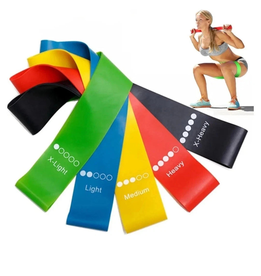 Resistance Loop Bands Set of 5 | Booty & Strength Training for Yoga, Fitness & Gym
