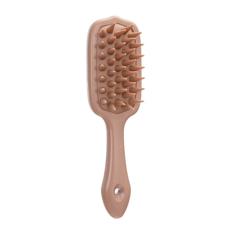 Long Handle Silicone Head Relaxation Massage Comb