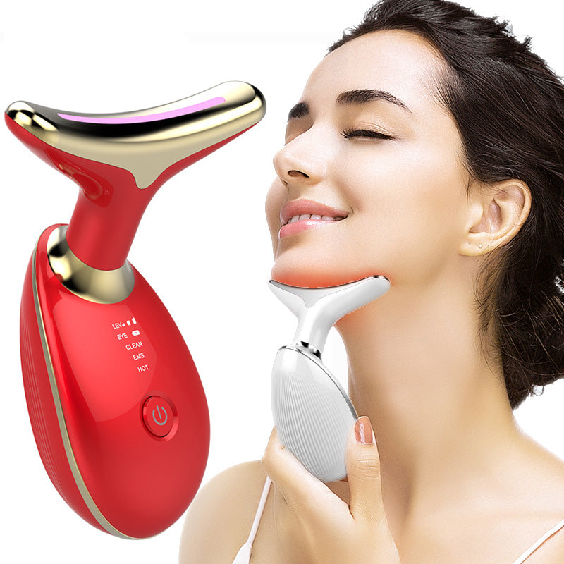 EMS Thermal Neck Lifting And Tighten Massager Electric Microcurrent...